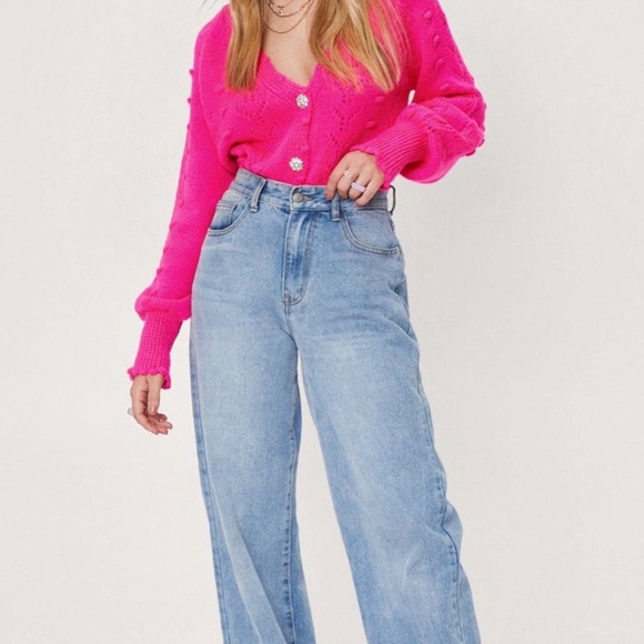 NWT sweater with rhinestone buttons - Picture 5 of 5